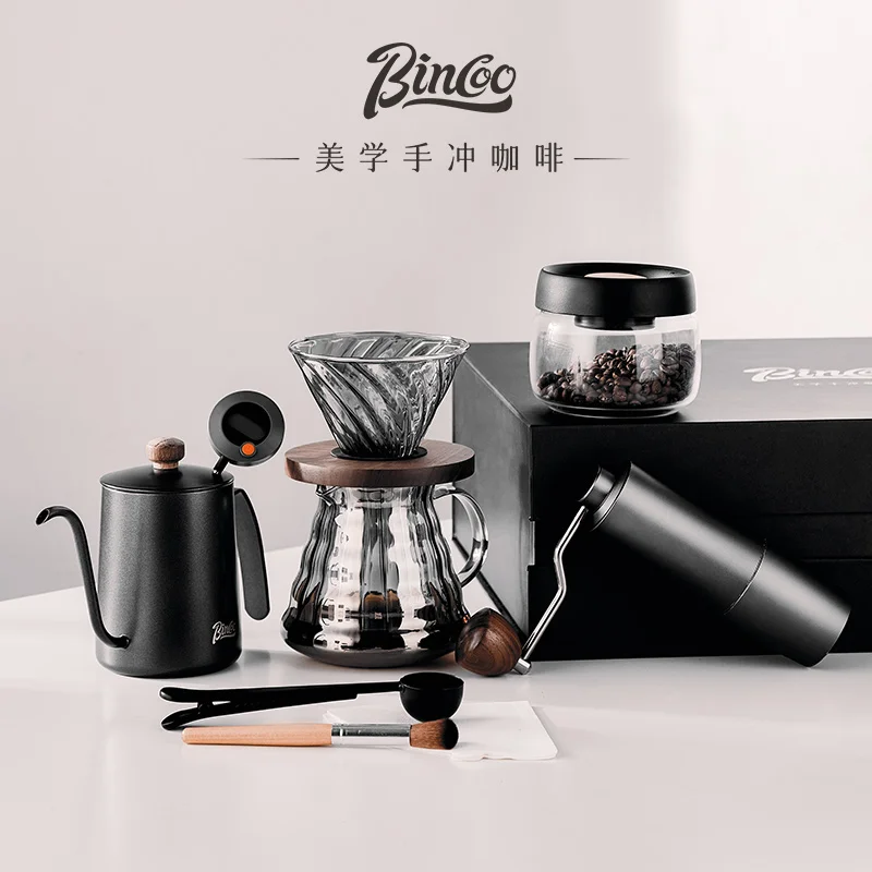 Bincoo Travel Pour Over Coffee Maker Gift Set All in 1 Coffee