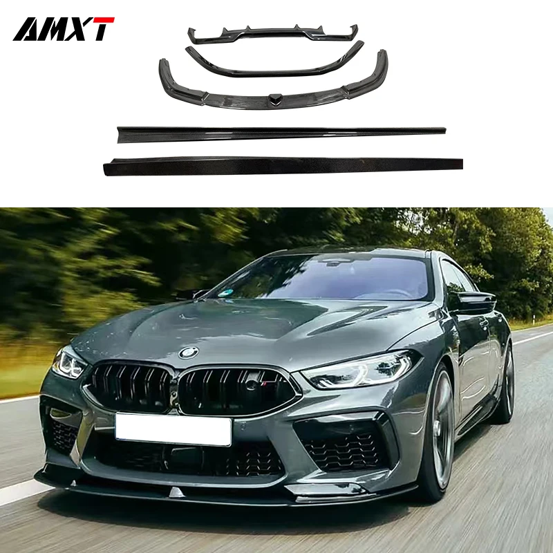 AC Style Carbon Fiber Body Kit For BMW M8 F91 Exterior Accessories with Side Skirts Rear Spoiler Front Lip Rear Diffuser