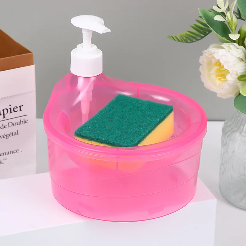 Manual Press Kitchen Soap Dispenser Box Bottle Container Dish Wash