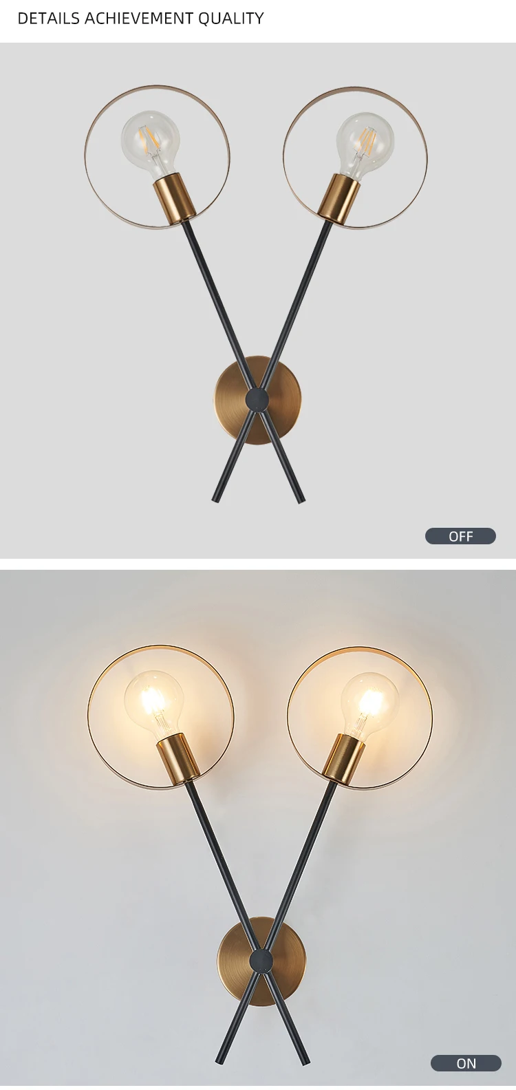 wj0015 high quality indoor soft lighting decorated bedroom double led wall lamp-1