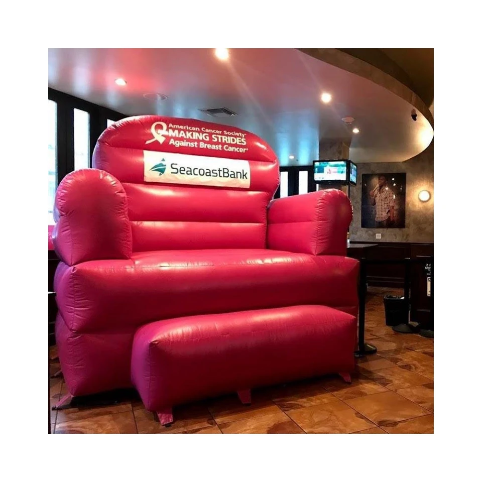 personalizado gigante sofá inflável cadeira para venda