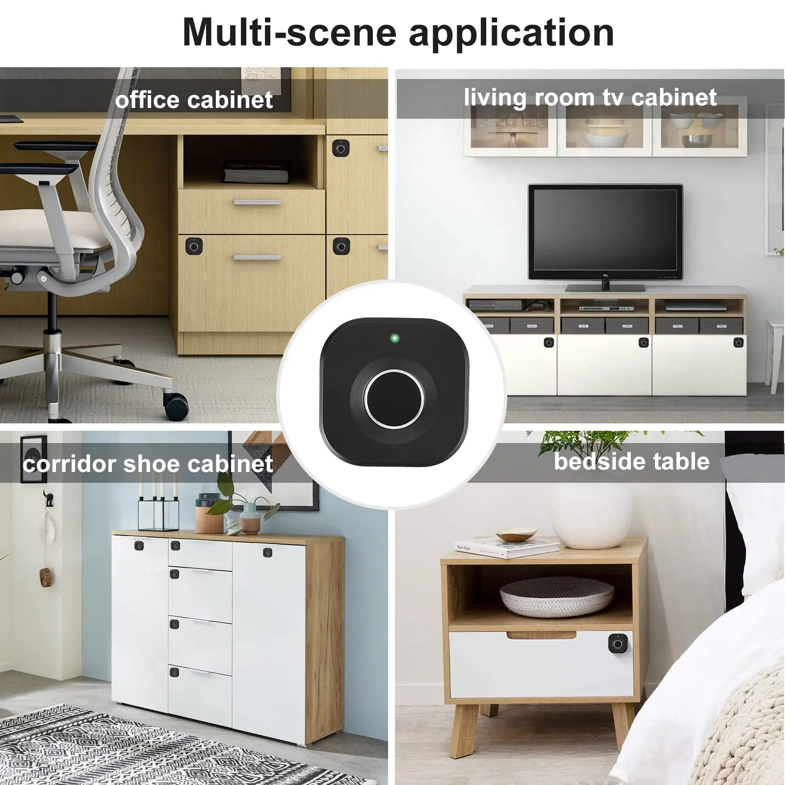 Tuya  Fingerprint Cabinet Locks Biometric Keyless Wooden Box Furniture Drawer Fingerprint Locks