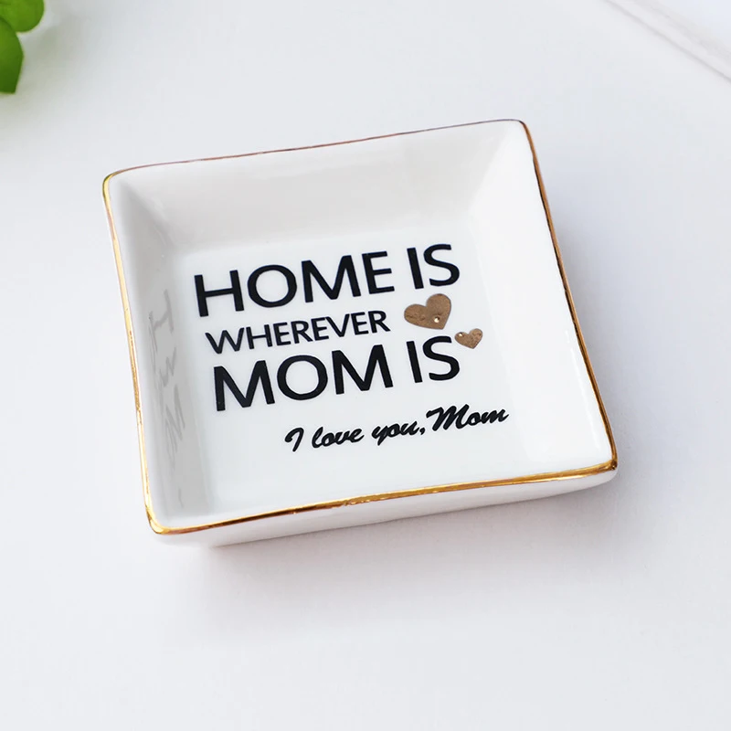 Best Grandma Ever Jewelry Dish – Ceramic Ring Holder Trinket Tray – Birthday Gift For Grandma By Simply Charmed