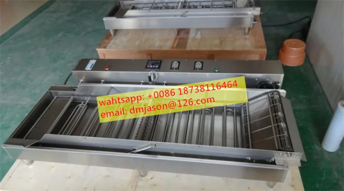 Chain Belt Continuous Deep Fryer Machine Automatic Flip Donut Machine Potato Chips Crisps Frying Machine
