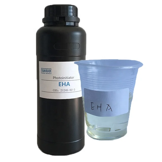 High efficient C17H27NO2 99% purity CAS 21245-02-3 Liquid Photoinitiator EHA For uv curing