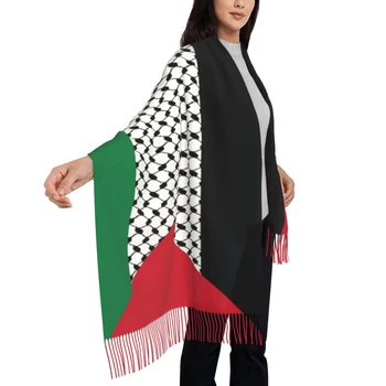CCY Hot Ready Stock Traditional Palestinian Kuiffieh Shemagh Arabic Hirbawi Palestine Flag Kuiffieh Kufiya Scarfs Prayer Shawls