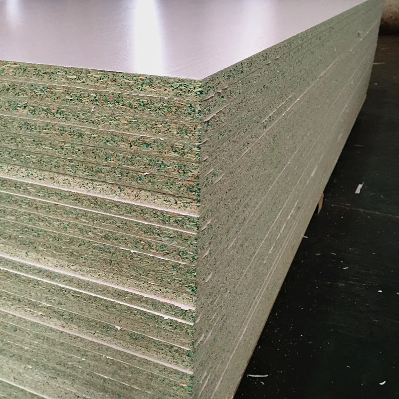 China cheap price 6x8'x16mm White Melamine Particle Board 16mm HMR Particle board