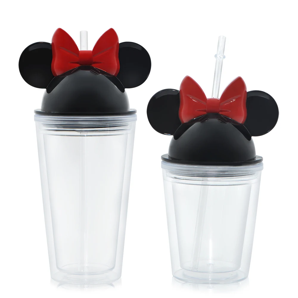 Mickey Mouse Ears Tumbler with Personalized Name Decal - Double