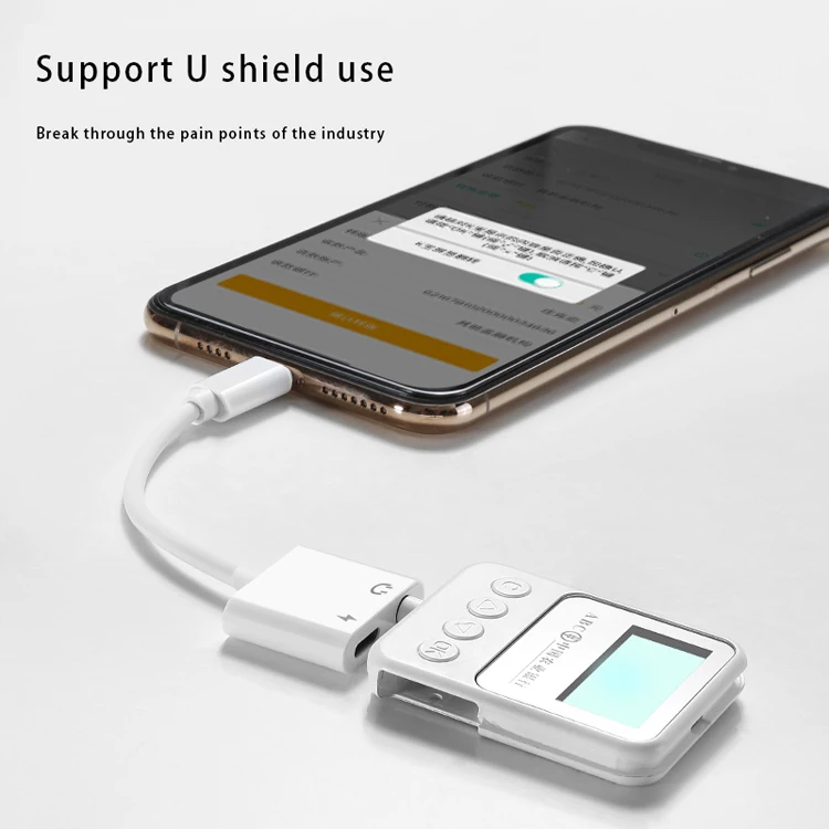 
 phone Splitter 3.5mm Headphone Adapter And Dual Port Adapter For Iphone 2 In 1 Charging And Music Listening  