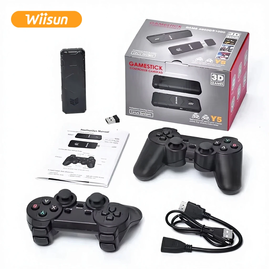 Y5 Game Stick 64GB/128GB Retro Gaming Console with 45000/51000 Y5 Game Stick 64GB/128GB Retro Gaming Console with 45000/51000
