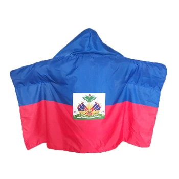 Sunshine Custom Haiti flags 3x5 ft logo print body flag Exchange Hand waving car Haiti sport flag cape