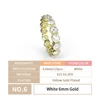 White 6mm Gold