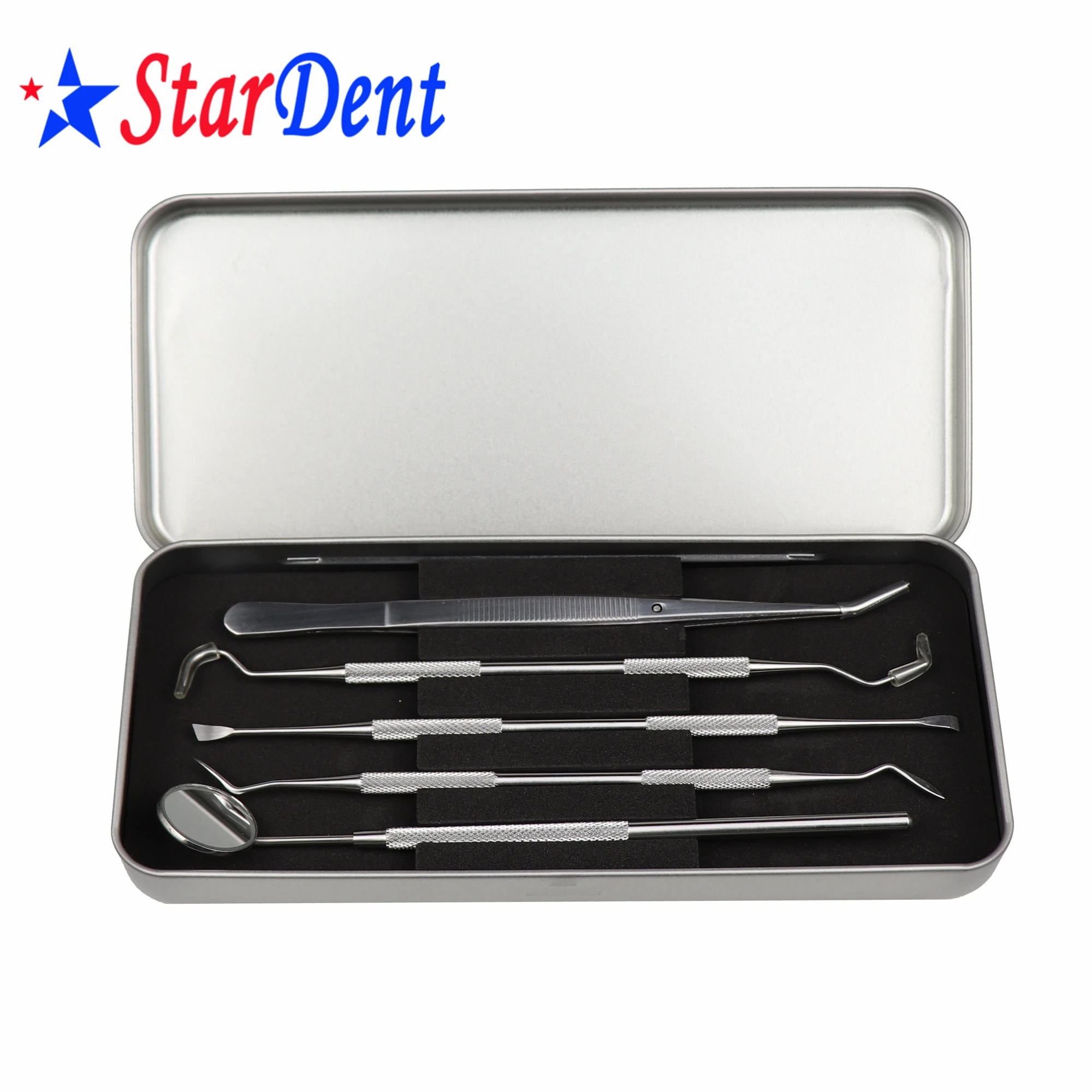 ステンレス鋼歯科医準備ツールセットミラープローブ歯ケアキット