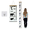 Black and white giraffe [20*200cm including wooden hanging scroll]