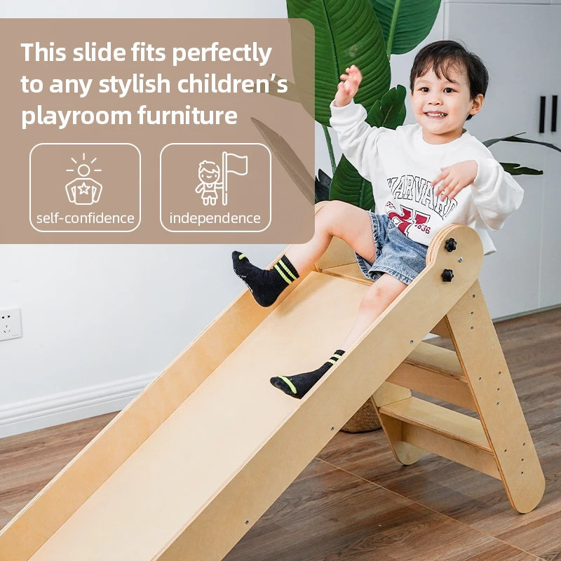 Niños Tobogan Plegable De Madera Muebles XIHA Montessori Para Sala