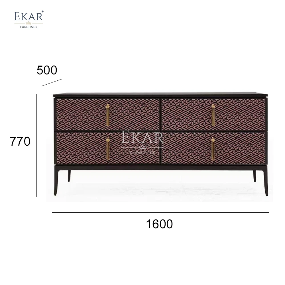 product ekar modern furniture classic leather bedroom chest wooden panel living room furniture for home office hall apartment hospital-65