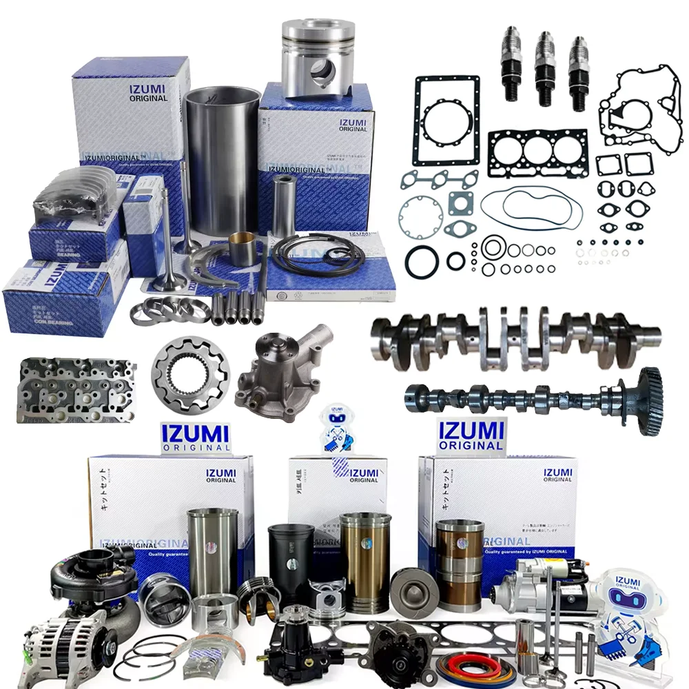 IZUMI ORIGINAL 10PE1 10PD1 10PC1 Diesel Engine Parts Overhaul Rebuild Repair Liner Kit FOR ISUZU