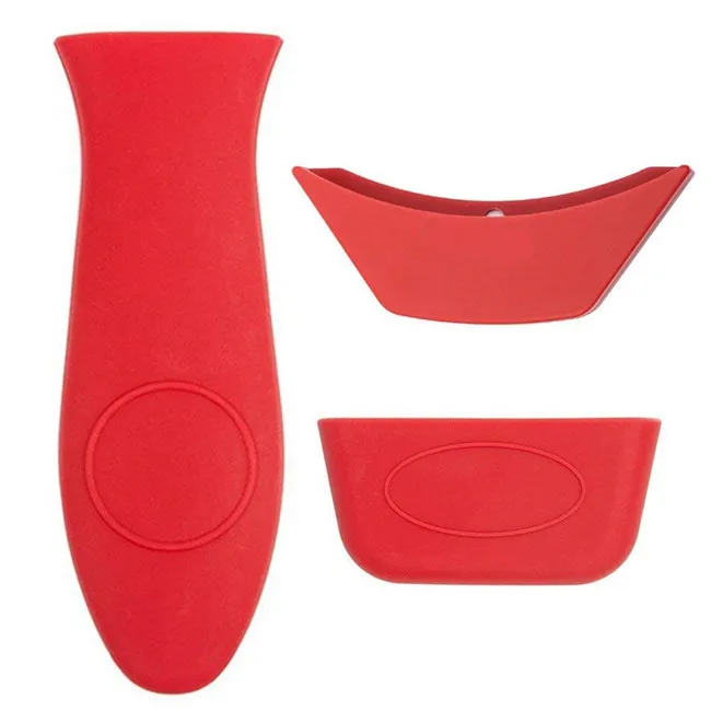 manija roja Details about   Sostenedor caliente de la manija del silicón de la casa de campo 