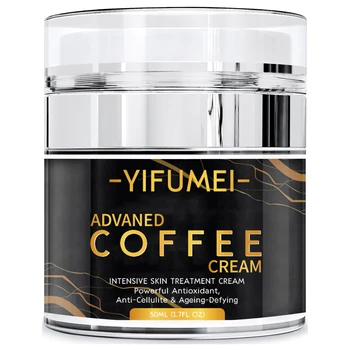 Private Label Advance Coffee Moisturizer Antioxidant Anti Cellulite Wrinkles Firming Anti-Aging Face Cream