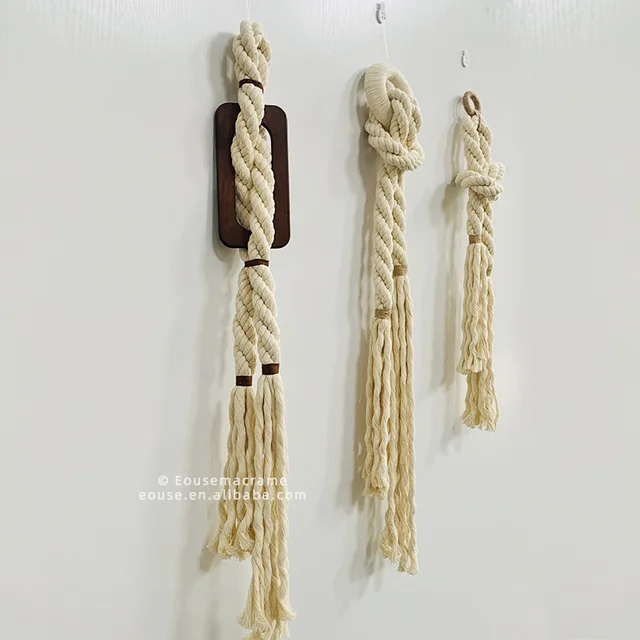 Eouse Boho Decor Handmade Wall Hanging Decoration Bedroom Accessories Living Room Art Style Macrame