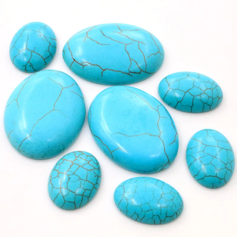 Long Turquoise Cabochons For jewelry making. DIY