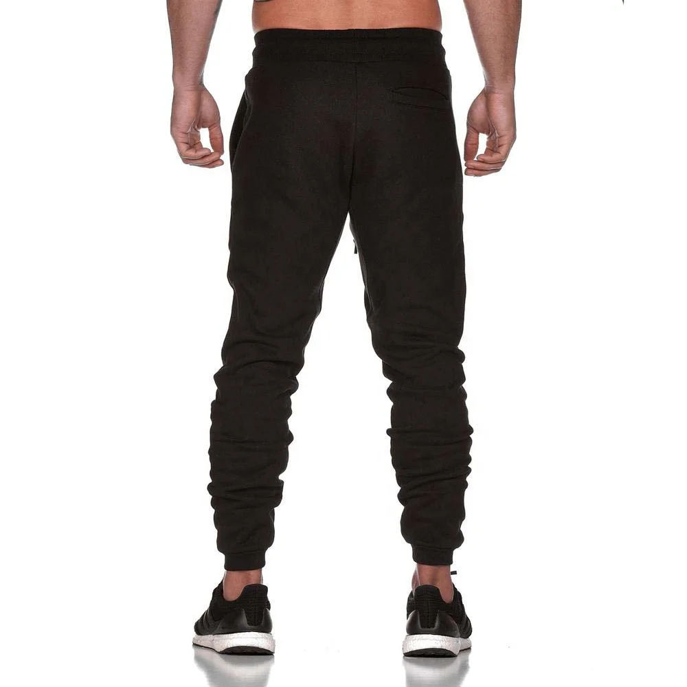 JL725A High Quality Autumn Winter Mens Jogging Pants Baggy Bottoms Customized Plus Fleece Cotton Sweatpants