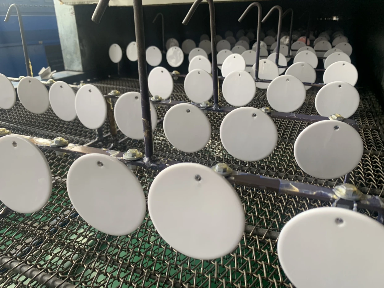 Пустые украшения, подвесные для украшений, рождественские сублимационные рождественские керамические Овальные Рисовые отверстия