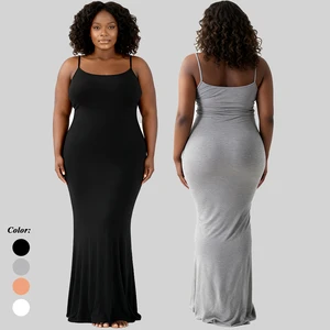 2026 Summer New Modal Sleeveless Breathable Dress Women's Slim Bodycon Slip Bodycon Dress Elegant Casual Wear