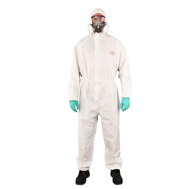 Type5B 6B Anti Static Paint Spray Safety Workwear Anti Radiation Suit Disposable Polypropylene Coveralls