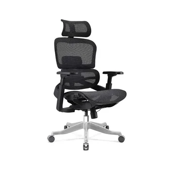 Ergonomic Office Chair with adjust Armrests waist support footrest Adjustable Headrest High Back Tilt Function High Quality