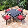 6-4 chairs+100*100cm BBQ table