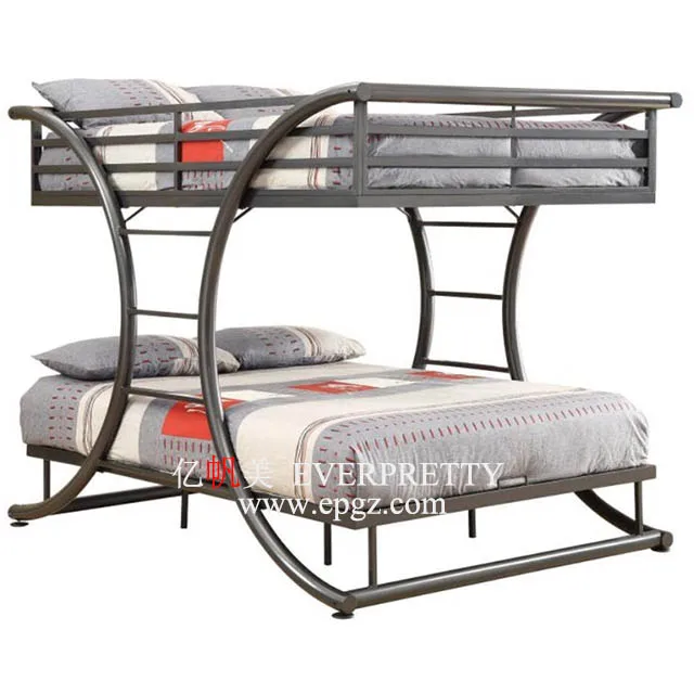 Modern School Dormitory Furniture Steel Made Double Bunk Bed For Kid Or ...