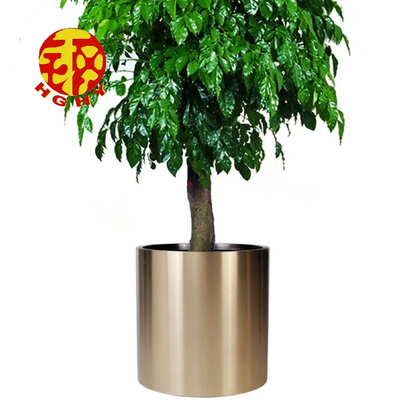 Factory Custom Make Cemetery Vases Metal OEM Brushed 304 Stainless Steel Vases