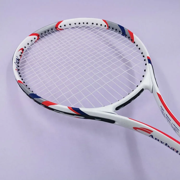 Professional Aluminum Alloy Tennis Racket with Custom Design Cheap Beginner Tennis Paddle Adult Racket with Nylon Net Material