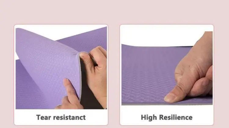 custom print high quality large eco friendly non slip Thermal composite TPE yoga mat