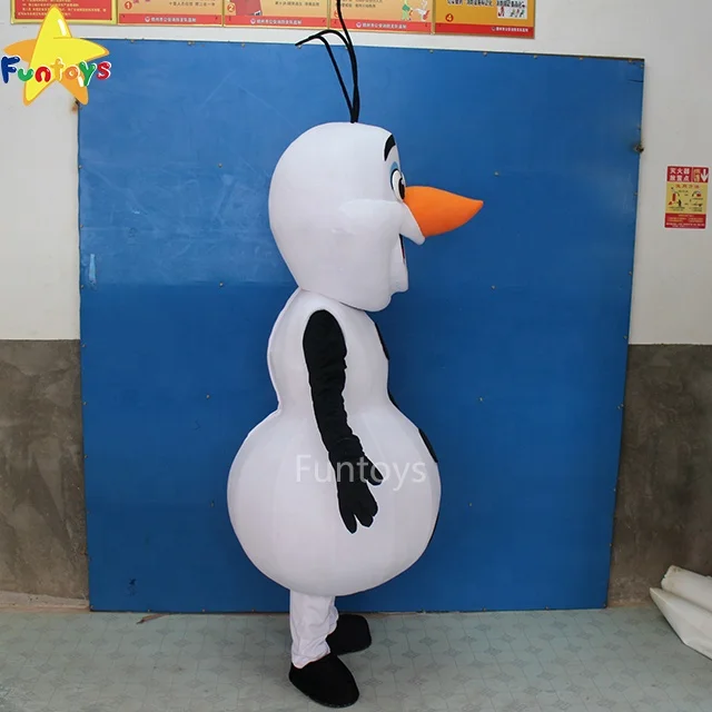 Funtoys CE Customized Snowman Smiling Olaf Cartoon Mascot Costume Frozen for Adult