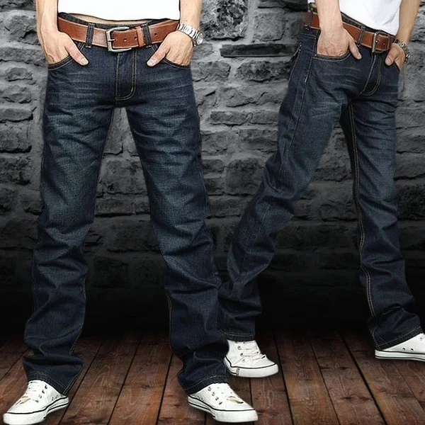 Straight Long Simple Jeans Trouser 