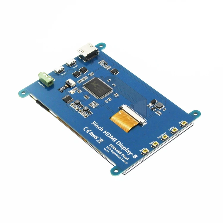 5inch Raspberry Pi Display 2 3 4 B Tft Lcd 800x480 Capacitive Touch Screen Module