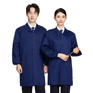 Spring Autumn Long-Sleeved Cotton Work Fashion Unisex Acid-alkali Resistant Overcoat Wear-Resistant Anti-Pilling Petrochemical