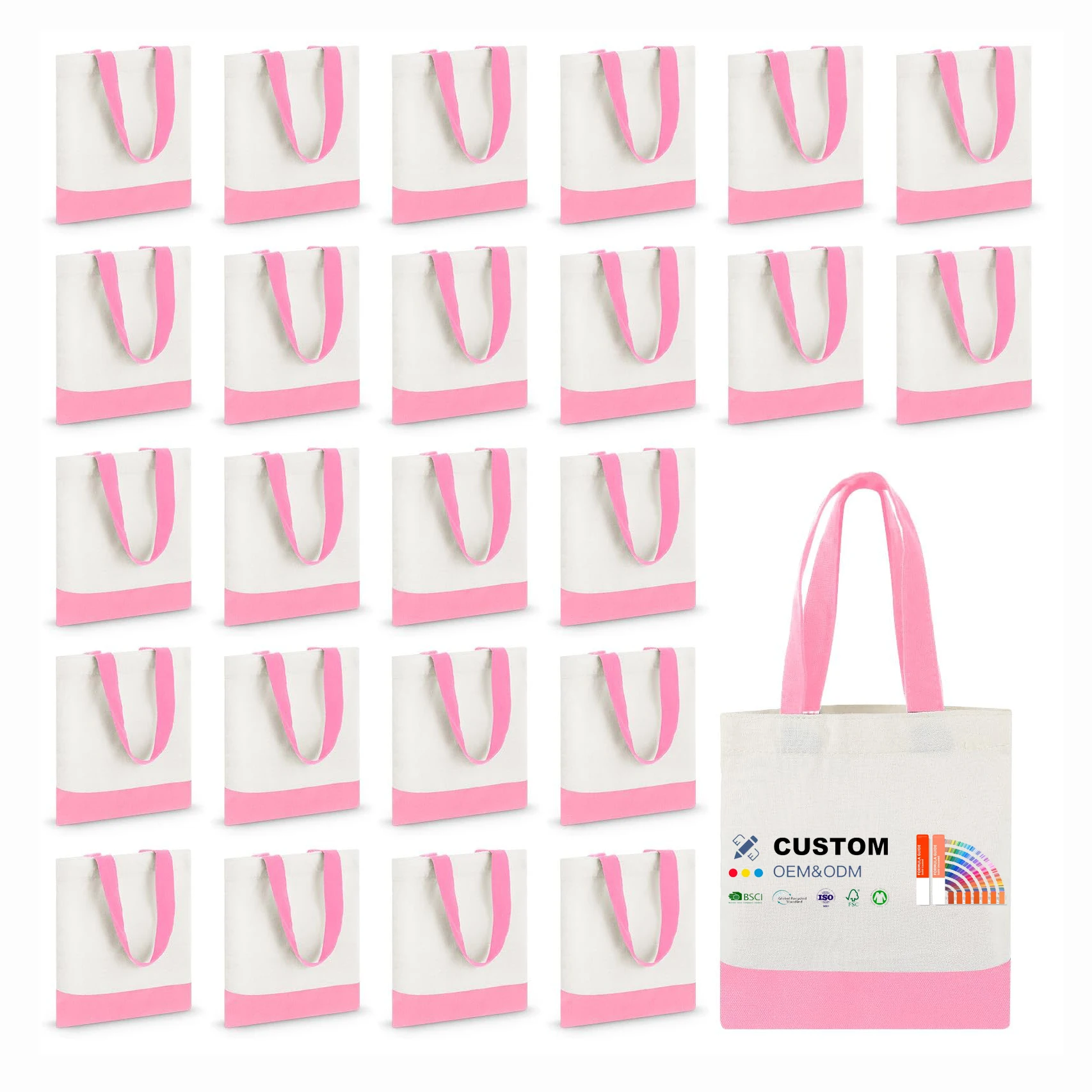 Canvas Tote Bag Cotton Handbag Tote Bag with Eco Friendly Material Reusable Storage Shopping Bags for Women details