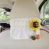 Brown sunflower puff pastry tissue box