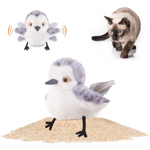 Hot Sale Rechargeable Smart Laser Toy Cats Small Animals Touch Activation Remote Control Bird Interactive Toy OEM Pet Material