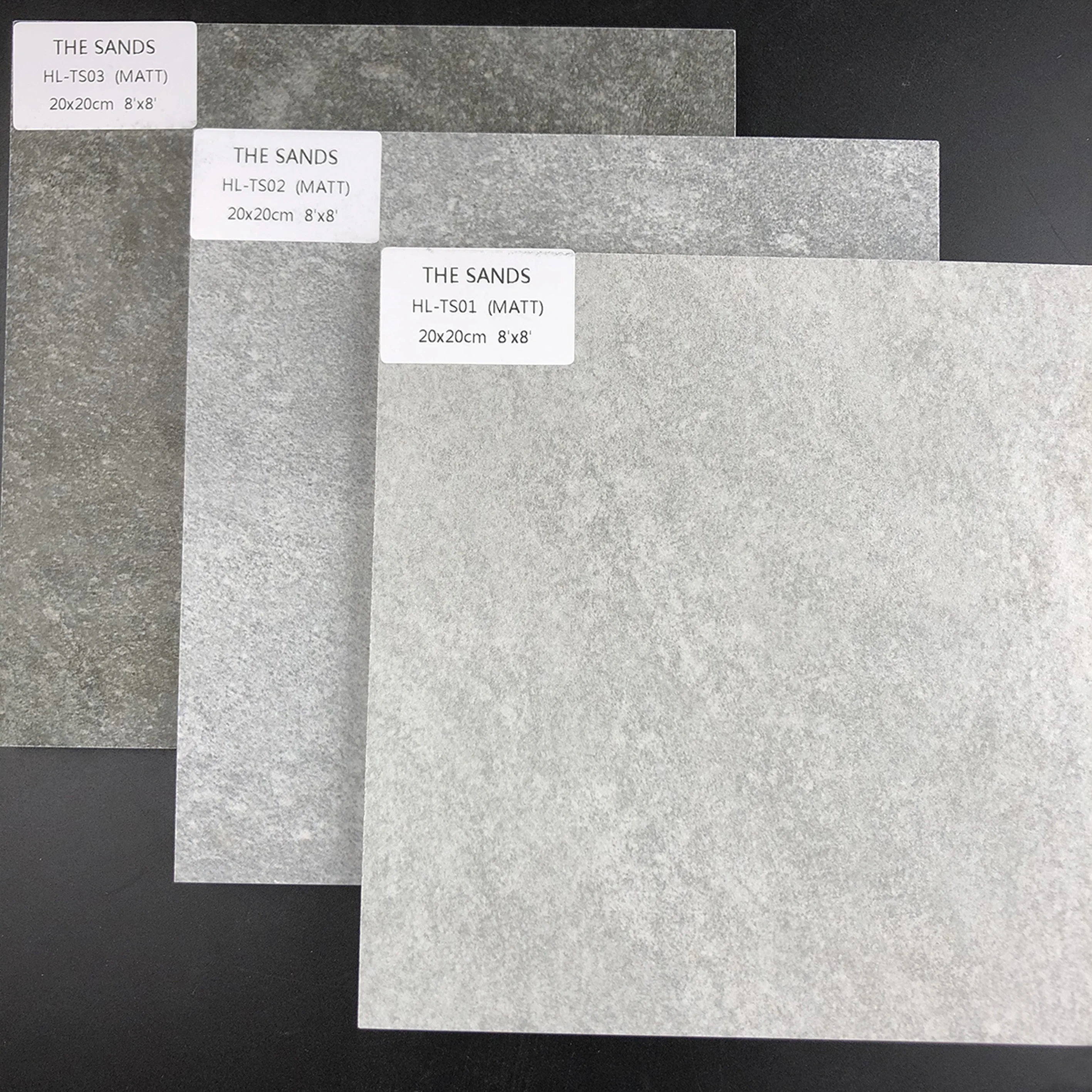 Rustic Floor Tile Factory High Quality Cement Conrete Look Matt Finish Porcelain Glazed Tile Floor Concrete Tile