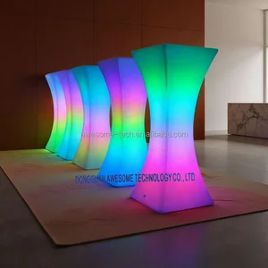 PE Materia Party Glowing Led Bar Table Waterproof for Night Club