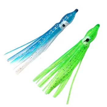 Senvenelec 6 Leurres Calmar Bioniques – Silicone Souple, Couleurs Variées, 11 G, 115 Mm, Boîte Rangement Incluse – Mer Et Rivière