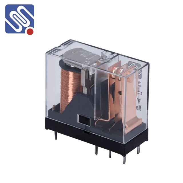 Meishuo MPS-124D-E-D Miniature 2A 8PIN 8A 10A 2B DPDT 6V 12V 24V 48VDC 110V 250VAC PCB Relay with High Power Sealed