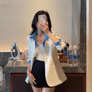 Two-piece Small Suit Autumn Elegant Casual All-match Fashion Korean Style Design Sense Niche Foreign