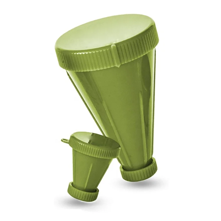 BPA Free Funnel Container for Protein and Pre-Workout Powder Dual-Lid Fitness Water Bottle