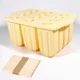 Yellow 100 Pcs Bamboo Sticks
