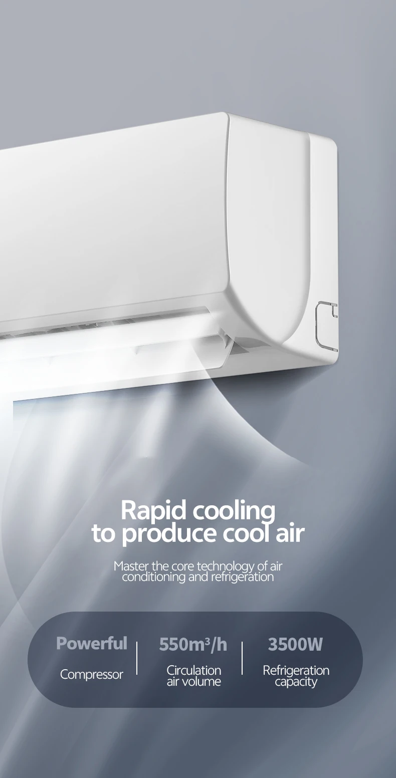 Split Air Conditioner, 9000BTU, 1HP, R32, Inverter - detail 12